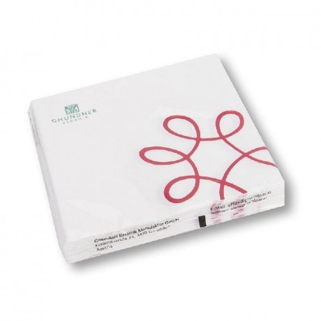 Gmundner Keramik Gmundner Keramik Pur Geflammt Rot Servietten Lunch 33x33 cm 20 Stuck Салфетки Gmundner Ceramics Pure Flamed Red Lunch 33x33 см 20 шт.