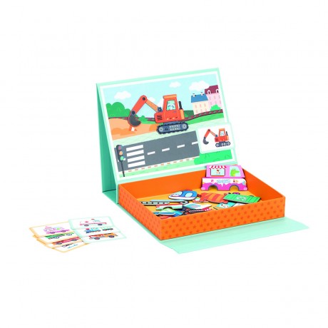 Lelin Lernspielzeug Magnetisches Spielset zum Thema Verkehr Развивающая игрушка Магнитный транспортный набор