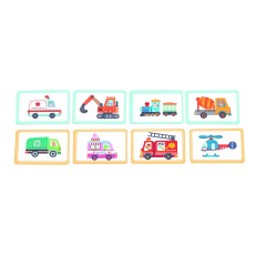 Lelin Lernspielzeug Magnetisches Spielset zum Thema Verkehr Развивающая игрушка Магнитный транспортный набор