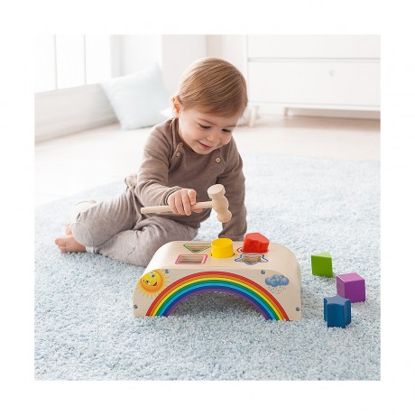 howa Klopfbank Hammerspiel Rainbow Игра с молотком Радуга