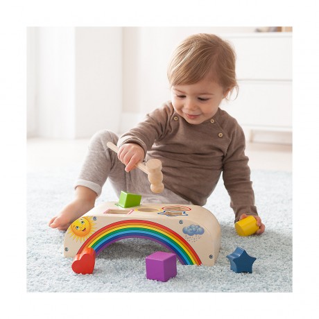 howa Klopfbank Hammerspiel Rainbow Игра с молотком Радуга