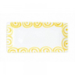 Gmundner Keramik Gmundner Keramik Gelbgeflammt Snackschale 22x11x2,7 cm Миска для закусок Gmundner керамическая с желтым пламенем 22x11x2,7 см