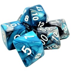 dice4friends 7-tlg. RPG Wurfelset: Racing Petrol 7 шт. Набор игральных костей RPG: Гоночный бензин