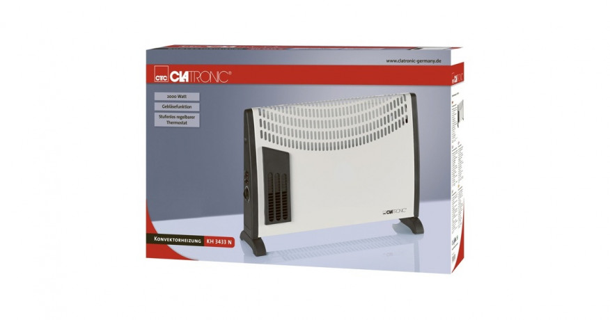 Clatronic Clatronic Konvektorheizung KH 3433, Standkonvektor weiss/schwarz  weiss/schwarz Конвектор Clatronic KH 3433, отдельностоящий конвектор белый/черный