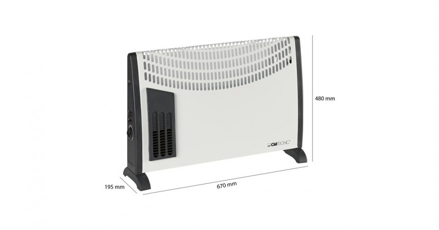Clatronic Clatronic Konvektorheizung KH 3433, Standkonvektor weiss/schwarz  weiss/schwarz Конвектор Clatronic KH 3433, отдельностоящий конвектор белый/черный