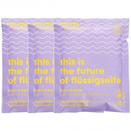 FUTURE STORIES Flussigseifen Pulver 3er Set Lavendel & Bergamotte  Набор из 3 жидких мыльных порошков с лавандой и бергамотом