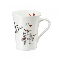 Hutschenreuther Hutschenreuther My Mug Collection - Love is all you need Becher mit Henkel 0,40 L Hutschenreuther My Mug Collection - Love is all you need Кружка с ручкой 0,40 л