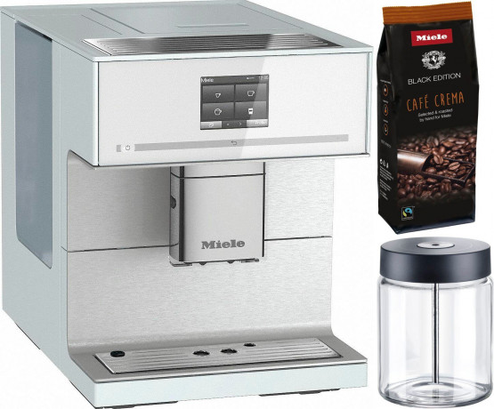 Miele Miele Kaffeevollautomat CM7350 CoffeePassion, inkl. Milchgefass, Kaffeekannenfunktion, Perfekter Milchschaum fur Kaffeespezialitaten Cappuccinatore Полностью автоматическая кофемашина Miele CM7350 CoffeePassion, включая контейнер для молока, функци