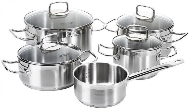 Schulte-Ufer Schulte-Ufer KOCHTOPFSET Profi-Star 5-tlg. silber Schulte-Ufer НАБОР КАСТРЮЛОК Professional Star, 5 предметов.