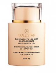 Collistar Even Finish Foundation, Коллистар База под макияж + тональное средство c SPF15, Nr. 5 Amber, 35 мл