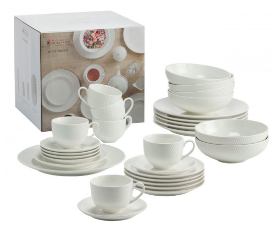 Maxwell & Williams Maxwell & Williams Kombiservice 30-tlg. DIAMONDS Weiss Комбинированный сервиз Maxwell &amp; Williams 30 шт. БРИЛЛИАНТЫ