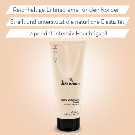 JEAN D'ARCEL creme performance fermete VENUSTE Korpercreme vermindert Dehnungs- und Schwangerschaftstreifen  creme performance fermete VENUSTE крем для тела уменьшает растяжки и следы беременности