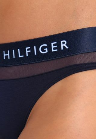 Tommy Hilfiger SHEER FLEX THONG Thong navy blazer SHEER FLEX THONG Стринги темно-синий блейзер