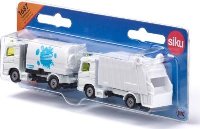 SIKU SIKU Super 1687 Kommunal Set Kehrmaschine und Mullwagen SIKU Super 1687 комплект коммунальной подметальной машины и мусоровоза