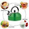 TOPMELON TOPMELON Wasserkessel Whistling Kettle Edelstahl Wasserkessel Teekessel, 3L Blau TOPMELON Чайник со свистком Чайник из нержавеющей стали Чайник, 3 л