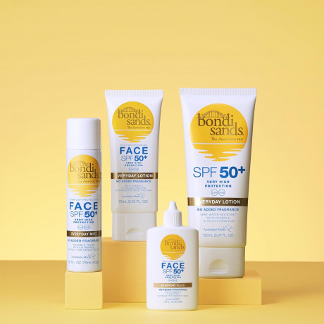 Bondi Sands SPF 50+ Every day Face Lotion Fragrance Free with vitamin E, 72h, Лосьон для лица SPF 50+ на каждый день, без запаха, 72 часа увлажнения с витамином Е, 75мл