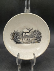 Тарелка декоративная V&amp;B Wallerfangen "Олень", фарфор, 12 см, Германия, 1970-80гг.