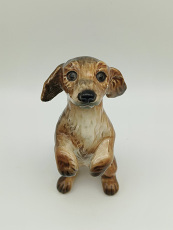 Статуэтка винтажная Goebel "Щенок", фарфор, 13 х 8 см, Германия, 1970-80гг.