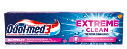 Odol med 3 Zahnpasta Extreme Clean Tiefenreinigung, 75 ml, Одол мед зубная паста Глубокая очистка 75мл