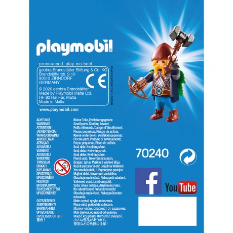 PLAYMOBIL PLAYMOBIL 70240 Playmo-Friends: Zwergenkampfer PLAYMOBIL 70240 Playmo Friends: гном-боец