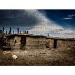 CALVENDO Puzzle CALVENDO Puzzle Bei Masai Пазл CALVENDO Puzzle At Masai