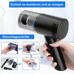 MOUTEN MOUTEN Akku-Hand-und Stielstaubsauger Kabelloser Handstaubsauger fur Auto, Haushalt, Kuche, Tierhaare  Беспроводной ручной пылесос MOUTEN, беспроводной ручной пылесос для автомобилей, дома, кухни, шерсти животных