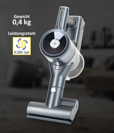 Genius Genius Akku-Bodenstaubsauger Invictus X8 Motorisierte Mini Elektroburste  Беспроводной пылесос Genius Invictus X8 с электроприводом, мини-электрическая щетка