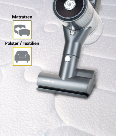 Genius Genius Akku-Bodenstaubsauger Invictus X8 Motorisierte Mini Elektroburste  Беспроводной пылесос Genius Invictus X8 с электроприводом, мини-электрическая щетка