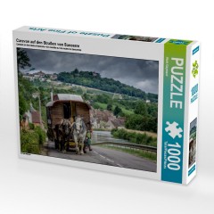 CALVENDO Puzzle CALVENDO Puzzle Caravan auf den Strassen von Sancerre Пазл CALVENDO Puzzle Караван на улицах Сансера