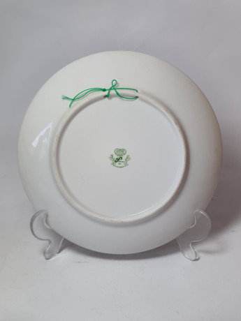 Тарелка декоративная винтажная Purfurst Hof Bavaria / Barbara Furstenhofer "Сцена из деревенской жизни", фарфор, 19,5 см, Германия, 1970-80гг.