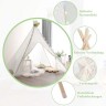 COSTWAY® Tipi Zelt Spielzelt mit Lichterketten 120x120x140cm Игровая палатка Типи с гирляндой 120x120x140см