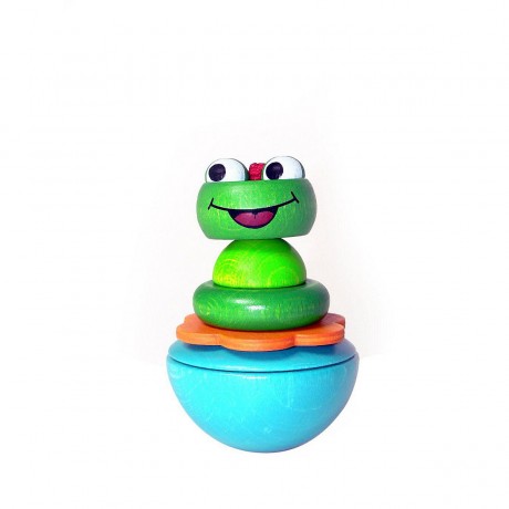 HESS Holzspielzeug Stehaufmannchen Frosch Деревянная игрушка стоячая лягушка