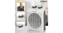Bomann Bomann HL 6040 CB, Heizlufter weiss/grau weiss/grau Bomann HL 6040 CB, тепловентилятор белый/серый