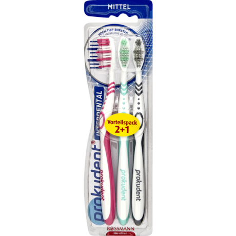 prokudent interdental Zahnbürste mittel 3st, прокудент зубные щетки средней жесткости 3шт