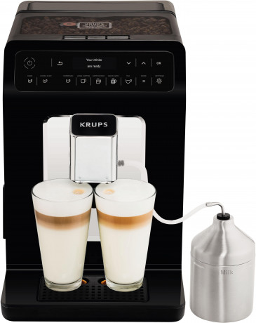 Krups Krups Kaffeevollautomat EA8918 Evidence, OLED-Display, 12 Kaffee- und3 Tee-Variationen, 2-Tassen Funktion Полностью автоматическая кофемашина Krups EA8918 Evidence, OLED-дисплей, 12 вариантов кофе и 3 варианта чая, функция приготовления 2 чашек