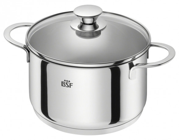 BSF BSF Topfset 5-tlg. BORDEAUX silber Набор кастрюль BSF, 5 шт. БОРДО
