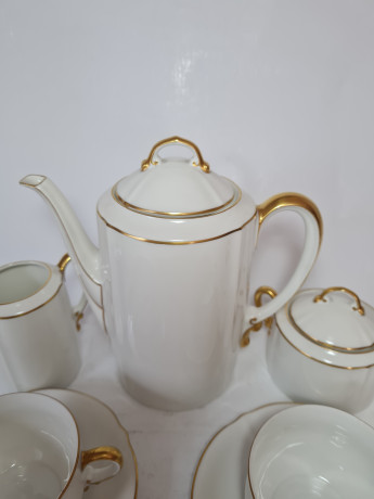 Mitterteich Чайный сервиз на 2 персоны с позолоченным ободком, Германия, 1960-70гг.
