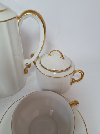 Mitterteich Чайный сервиз на 2 персоны с позолоченным ободком, Германия, 1960-70гг.