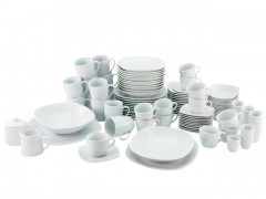 Creatable Creatable Kombiservice Square 100tlg. SQUARE WEIUf Weiss Создаваемый комбинированный сервиз Квадрат 100 шт. КВАДРАТ БЕЛЫЙ=f