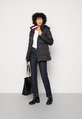 Tommy Hilfiger GLOBAL STRIPE  Down coat black GLOBAL STRIPE Пуховое пальто черный
