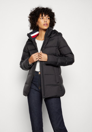 Tommy Hilfiger GLOBAL STRIPE  Down coat black GLOBAL STRIPE Пуховое пальто черный
