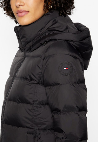 Tommy Hilfiger GLOBAL STRIPE  Down coat black GLOBAL STRIPE Пуховое пальто черный