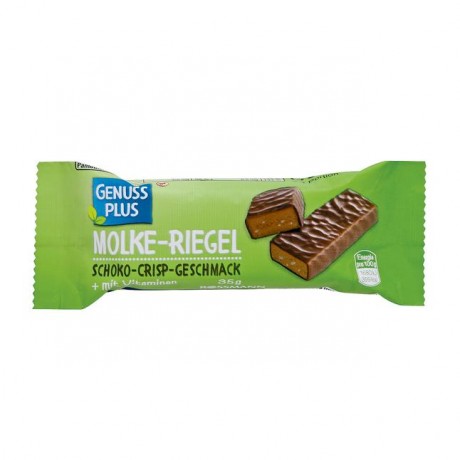 GENUSS PLUS Molke-Батончик Schoko-Crisp-Geschmack 35 г