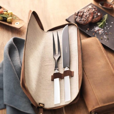 Robbe & Berking Robbe & Berking Riva - 150 g versilbert Tranchierset Frozen Black 2-tlg. Robbe &amp; Berking Riva - Набор для резьбы по дереву, 150 гр., Frozen Black, 2 предм.