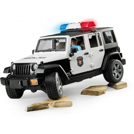 Bruder BRUDER 2526 Jeep Wrangler Unlimited Rubicon mit Polizist 1:16 BRUDER 2526 Jeep Wrangler Unlimited Rubicon с полицейским 1:16