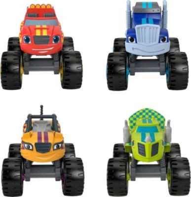 Mattel Fisher-Price Blaze und die Monstermaschinen 4er-Pack Fahrzeuge Автомобили Fisher-Price Blaze and the Monster Machines из 4 комплектов