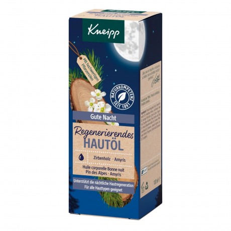 Kneipp Regenerierendes Hautol Gute Nacht, Zirbenholz & Amyris Регенерирующее масло для кожи Спокойной ночи, кедр и амирис