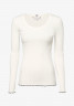 Tommy Hilfiger SLIM FRILL SCOOP-NK LS Jumper ecru SLIM FRILL SCOOP-NK LS Джемперы экрю