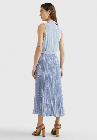 Tommy Hilfiger STRIPE Maxi dress ithaca stp blue ПОЛОСКА Платье макси итака стп синий