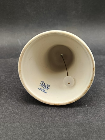 Колокольчик винтажный Delfts Holland "Зима", фарфор, 10 х 7 см, Голландия, 1992 год.